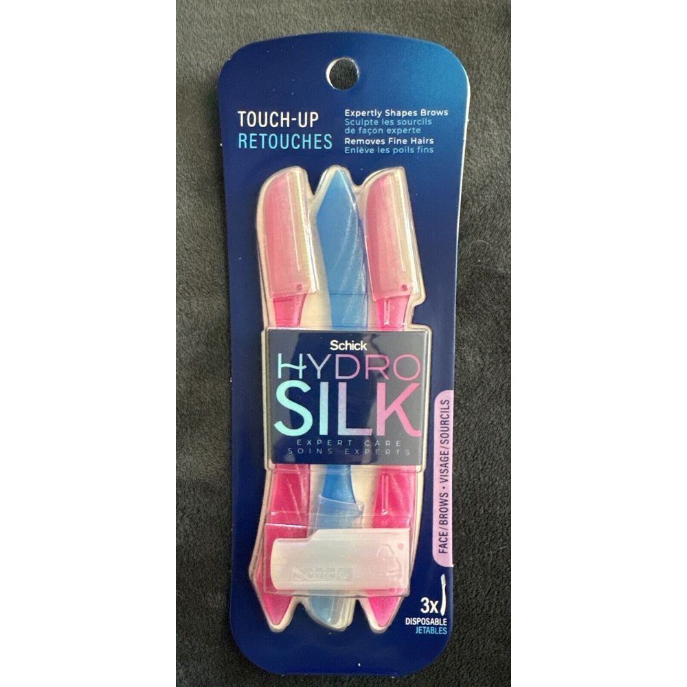 Hydro Silk Touch-Up Dermaplaning Tool with Precision Cover, 3ct |‎ Dermaplane